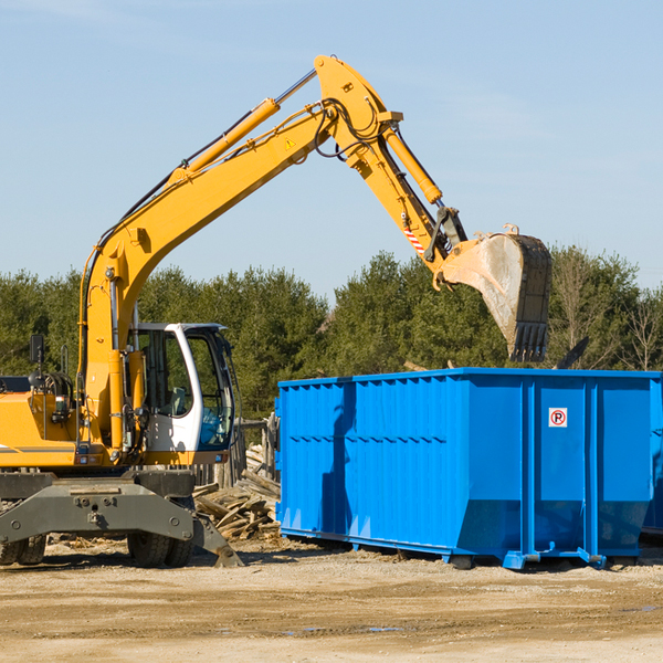 what size residential dumpster rentals are available in Alledonia